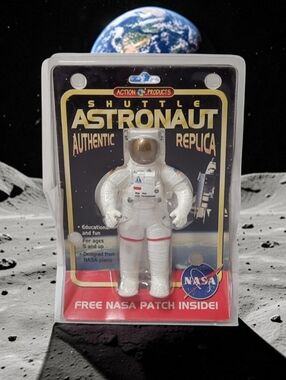 1997 Action Products Shuttle Astronaut Authentic Replica Figure W/NASA Patch New